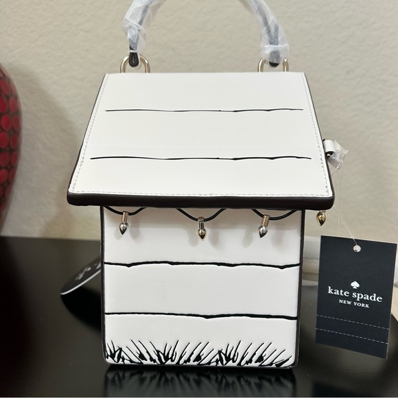 Peanuts X Kate Spade Snoopy 3D Dog House Crossbody Featuring Woodstock MSRP $449 - Picture 7 of 17